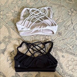 Lululemon Athletica Black and White Sports Bras size 4